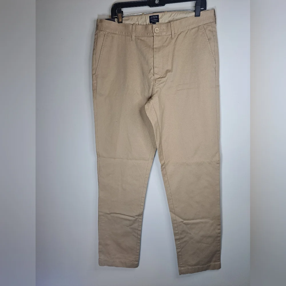 J.Crew The Sutton khaki chino pants Men's size 34 New with tags - Picture 7 of 7